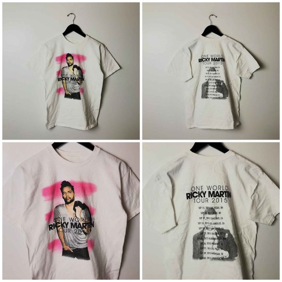 2015 One World Ricky Martin Tour T Shirt Artist Concert Graphic Tee M - Picture 10 of 15